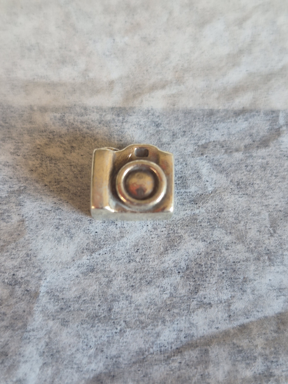 Silver Camera Charm Decorative Accent